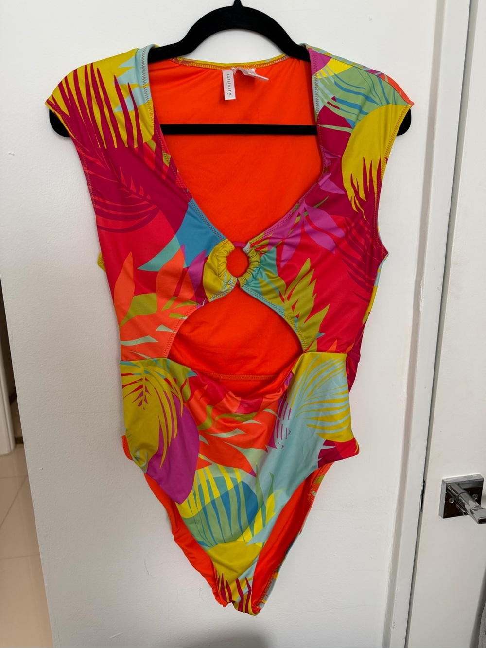 Sanctuary Women’s Tropical One-Piece Swimsuit - Orange, Pink & Yellow